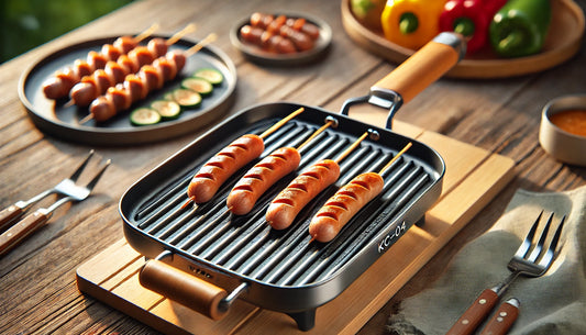 The cast iron grill pan KC-04: Perfect results with style and function