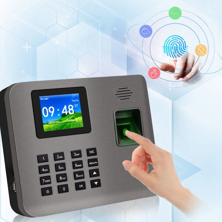 Fingerprint time attendance terminal with color screen and fingerprint reader