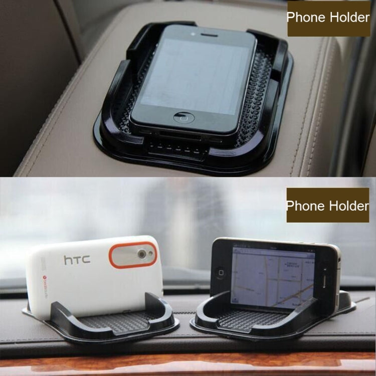 Punctate Car Phone Slip Mat, Black