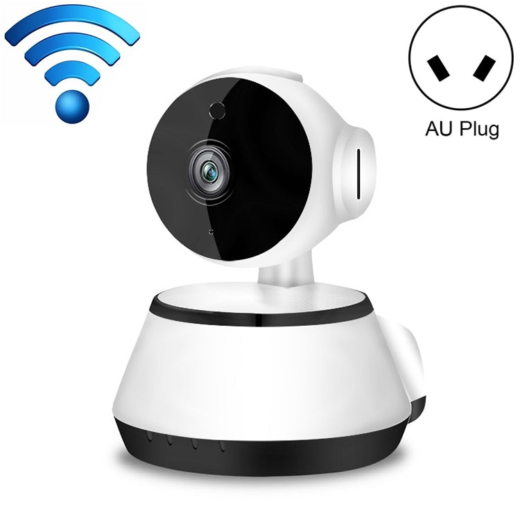 Wireless IP security camera with AU plug power option, white dome on base