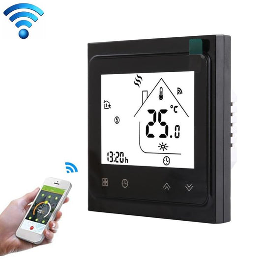 BHT-002GCLW 3A Load Water / Gas Boiler Type LCD Digital Heating Room Thermostat with Time Display, WiFi Control, BHT-002GBLW 3A (Black) Gas Boiler Type, BHT-002GBLW 3A (White) Gas Boiler Type