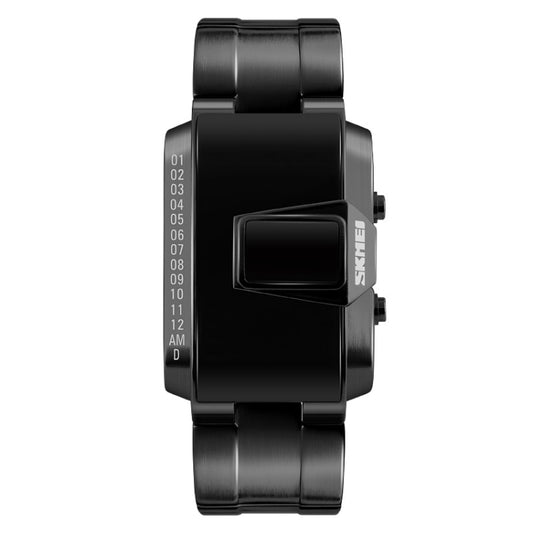 SKMEI multifunctional LED digital sports watch, black case and band