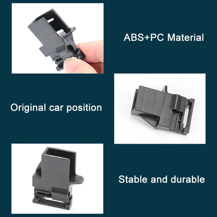 Black ABS+PC sunroof sunshade buckle latch, stable durable design