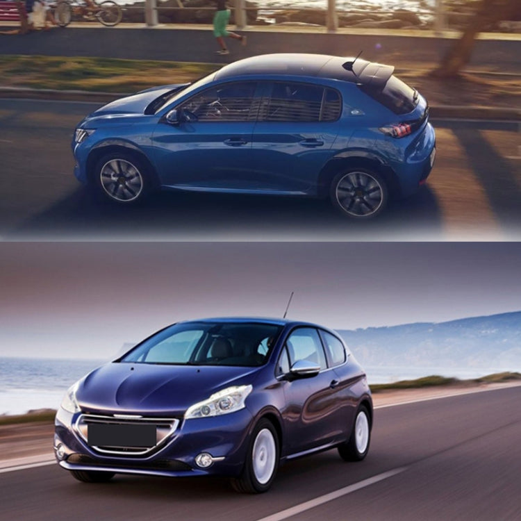 Blue and dark gray car models with visible windshield and body lines