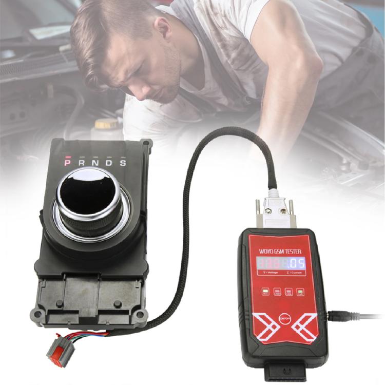 Gear shift lift module with tester kit and wiring harness, handheld tester shown