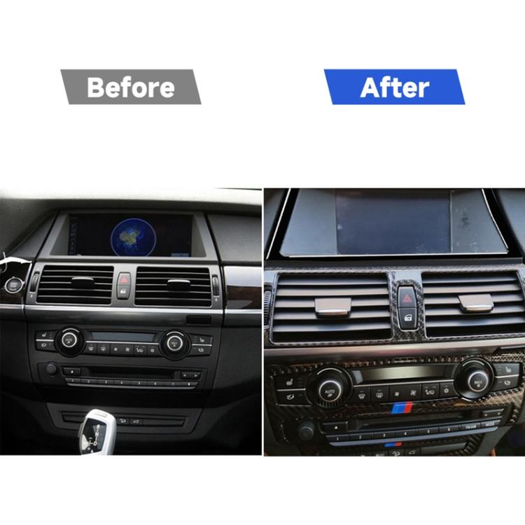 Car Navigation Frame Decorative Sticker for BMW X5 E70 2008-2013 / X6 E71 2009-2014, Left and Right Drive Universal, Navigation Frame