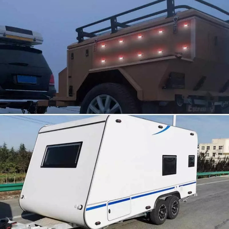 Vehicle-mounted red LED side marker light strips for visibility