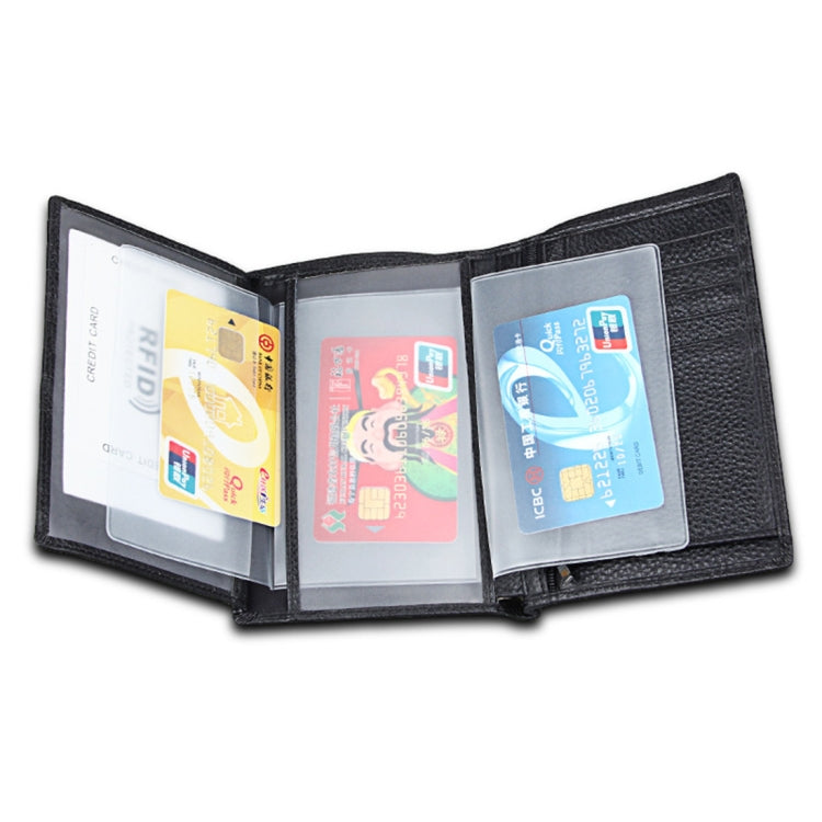 8219 Antimagnetic RFID Men Multi-functional Wallet Card Bag Passport Package, 8219
