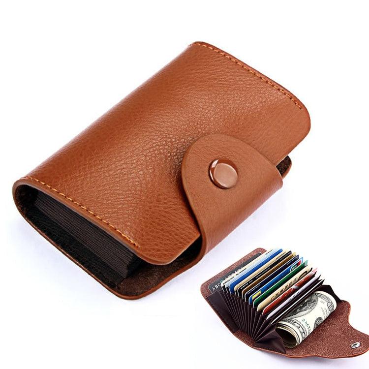 KB39 Simple Fashion Genuine leather Organ Card Bag Candy Color Card Package