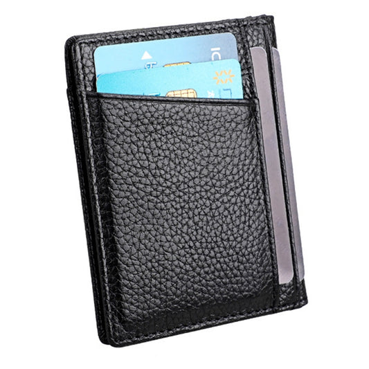 KB173 Ultrathin Litchi Texture Leather Card Holder Certificate Bag