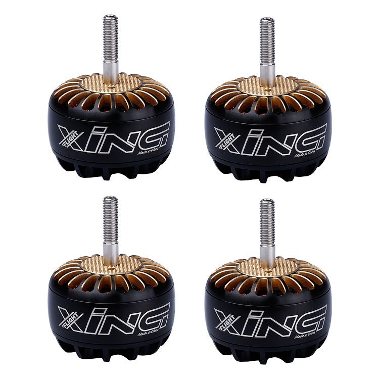 Set of four T4214 brushless UAV motors, black with gold copper coils