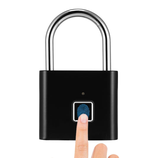 Stainless Steel Automatic Intelligent Fingerprint Padlock Electronic Lock, 10 Fingerprint Edition