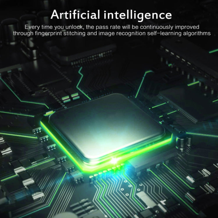 AI circuit board illustration for fingerprint lock control system