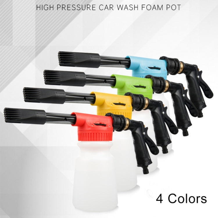 4-color car washer foam sprayers with white bottles and black spray guns