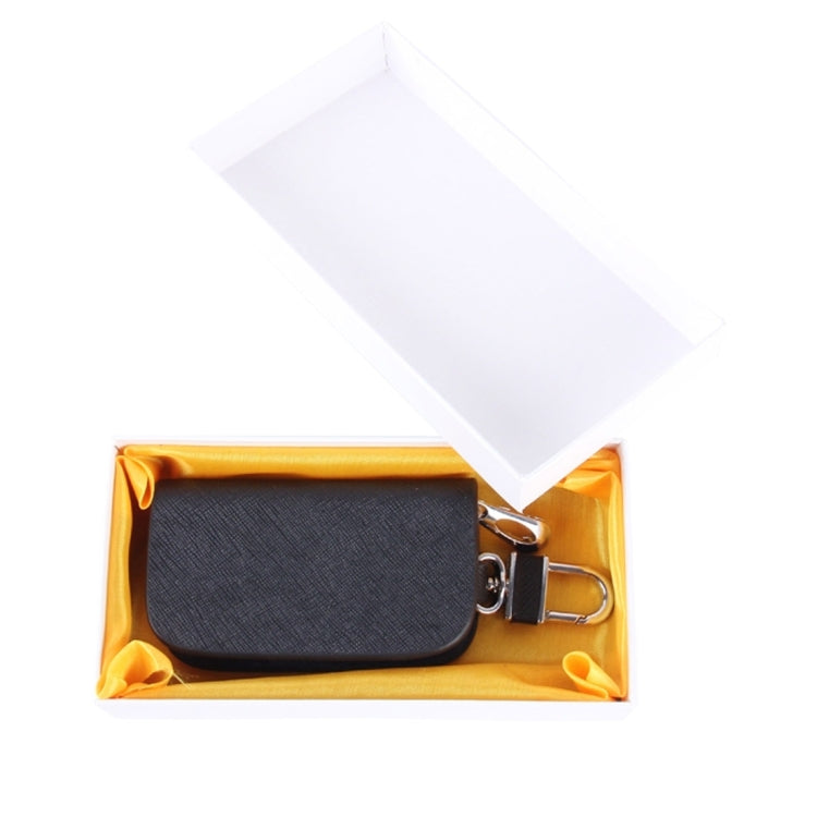 Universal Leather Denim Texture Waist Hanging Zipper Wallets Key Holder Bag (No Include Key)