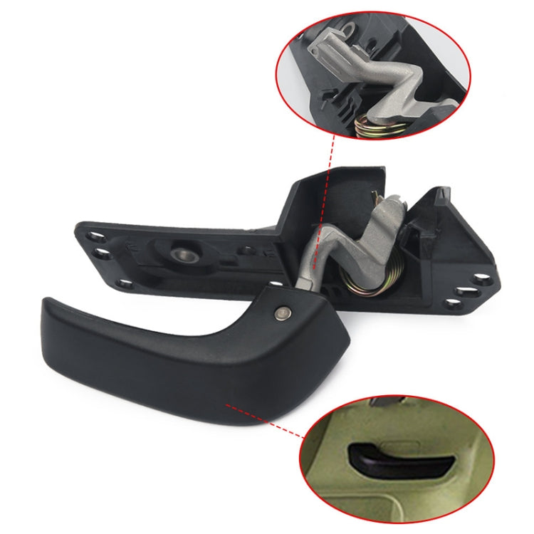 Left door handle repair kit with handle, latch mechanism, and actuator insert