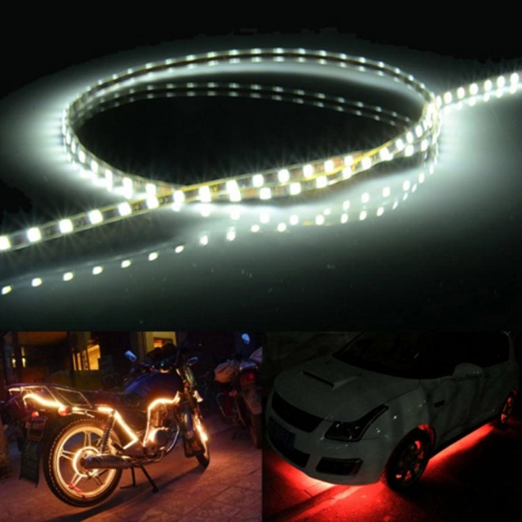 5 PCS Flow Style 45 LED 3528 SMD Waterproof Flexible Car Strip Light for Car Decoration, DC 12V, Length: 90cm, 90cm Yellow, 90cm Blue, 90cm Pink, 90cm Green, 90cm Ice blue, 90cm Red, 90cm White