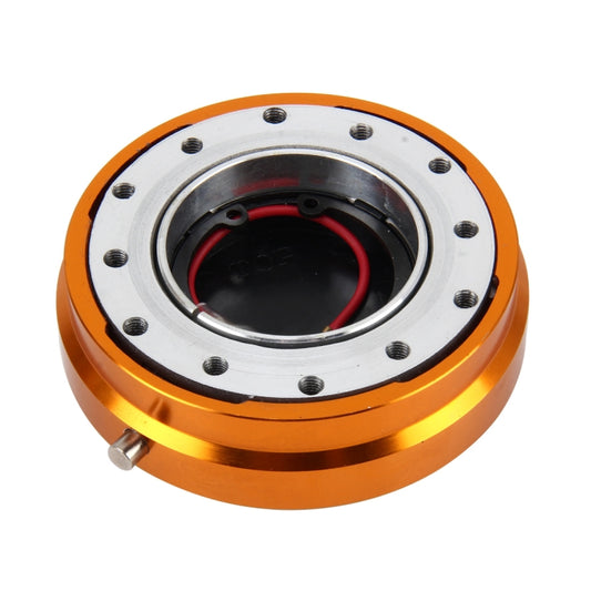 Universal Billet Aluminum Thin Version Auto Steering Wheel Quick Release Kit with Security Lock for Modified and Racing Car, Billet Aluminum Thin