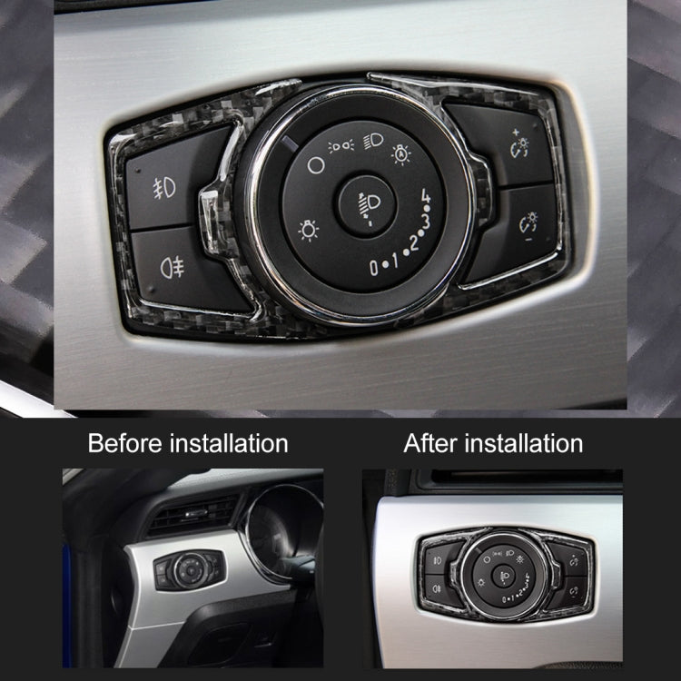 Headlight control panel with installed headlight adjustment decorative stickers