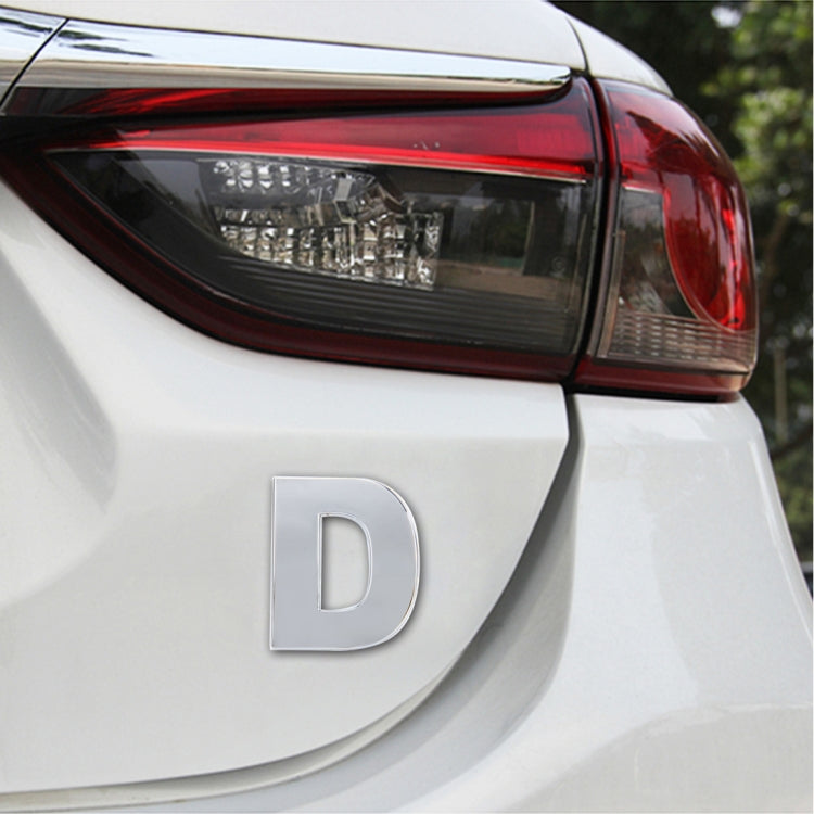 Car Vehicle Badge Emblem 3D English Letter Self-adhesive Sticker Decal, Size: 4.5*4.5*0.5cm, O, E, P, F, Q, G, R, H, S, I, T, A, J, U, Y, K, V, Z, L, W, B, M, X, C, N, D