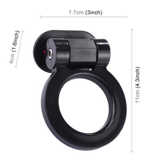 Car Truck Bumper Round Tow Hook Ring Adhesive Decal Sticker Exterior Decoration