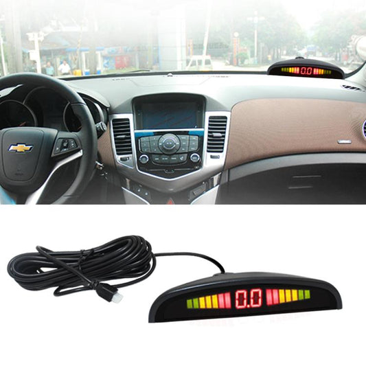 PZ-300-6 Car Parking Reversing Buzzer and LED Sensors Parking Alarm Assistance System with 6 Rear Radar, with 6 Rear Radar