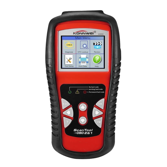 KONNWEI KW830 OBDII / CAN Car Auto Diagnostic Scan Tools Auto Scan Adapter Scan Tool Supports 8 Languages and 6 Protocols (Can Also Detect Battery and Voltage, Only Detect 12V Gasoline Car), KW830