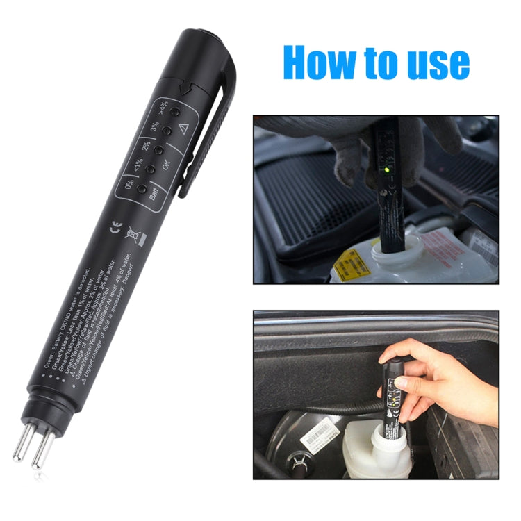 Brake Fluid Tester Car Diagnostic Tool 5 LEDs Brake Fluid Testing Tools, 5 LEDs Diagnostic Tool