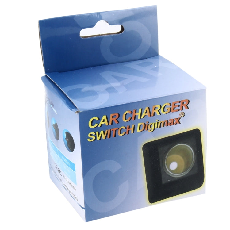 Retail box for CAR CHARGER SWITCH Digimax with product image