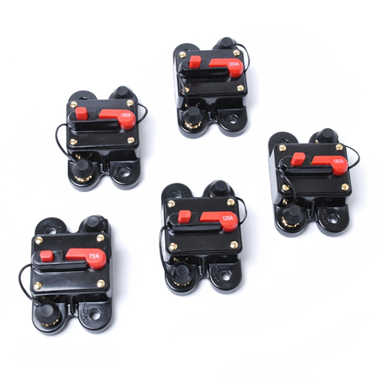 200A DC 12-24V Car Audio Stereo Circuit Breaker Automatic Reset Fuse Holder, 200A
