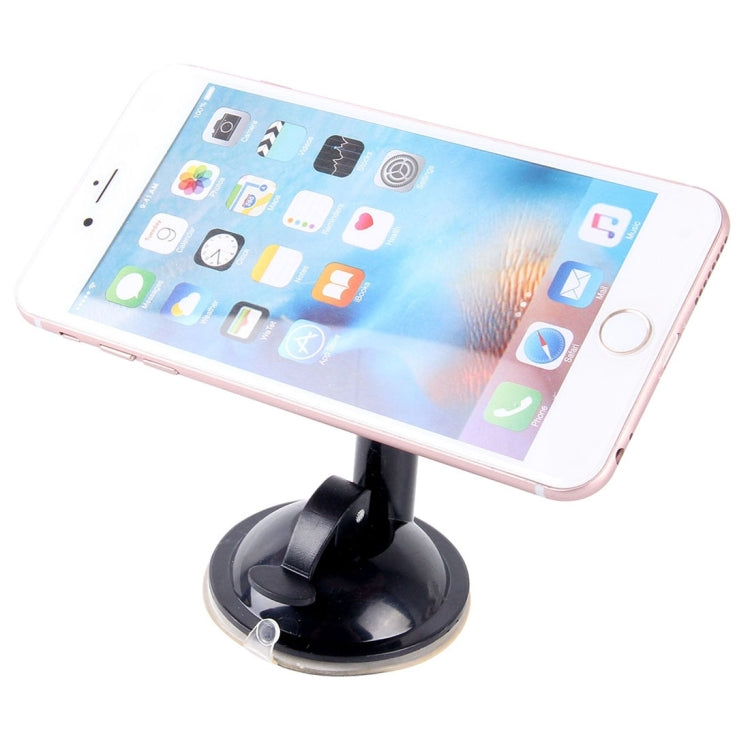 Black cupula phone holder holding a smartphone on a suction base