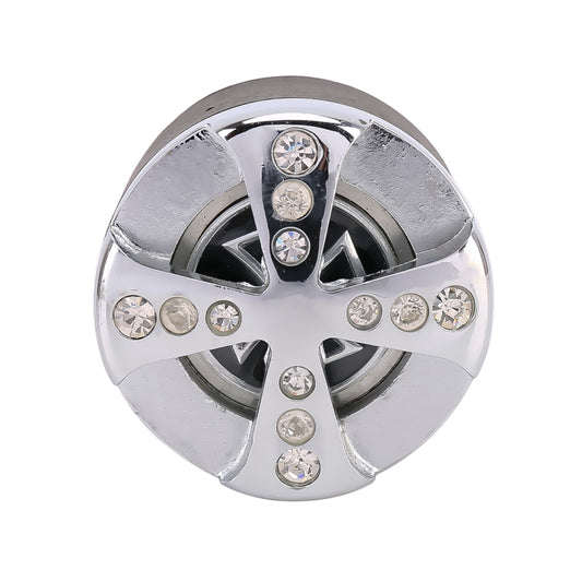 Universal Car Diamond Gear Shift Knob Modified Car Gear Shift Knob Auto Transmission Shift Lever Knob Gear Knobs, Shift Lever Knob Gear Knobs(Silver)