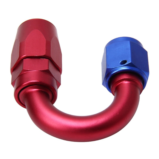 Pipe Joints 180 Degree Swivel Oil Fuel Fitting Adaptor Oil Cooler Hose Fitting Aluminum Alloy AN6 Curved Fitting Car Auto Accessories, 180 Degree AN6