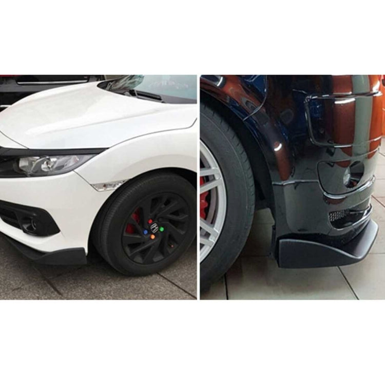 2 PCS Universal Fit Car Front Bumper Spoiler Lip Splitter Diffuser SUV ABS Front Shovel, Length: 57cm, Length: 57cm
