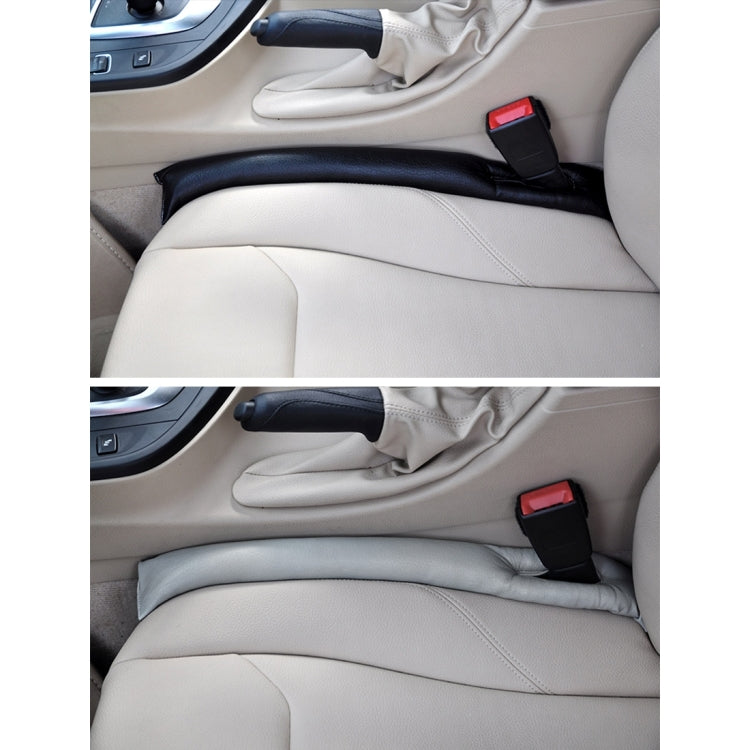 Car seat anti-tamper pad covers, two black textured strips installed