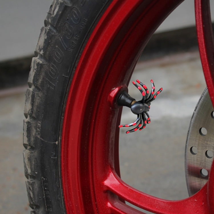 2 PCS Universal Spider Shape Car Motor Bicycle Tire Valve Caps