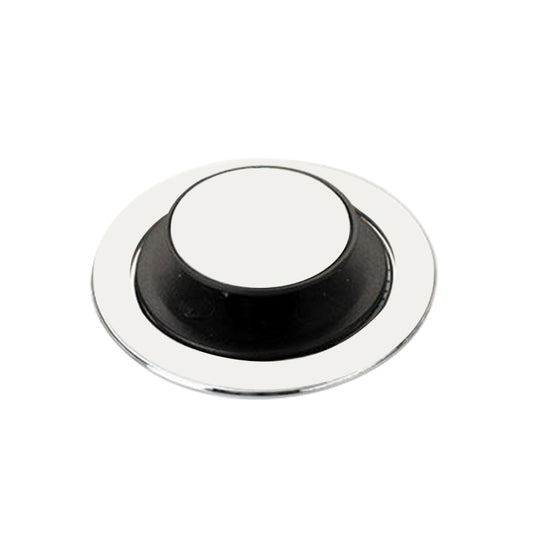 Round blind spot mirror with chrome edge and black backing, reflective glass, 5.5 cm