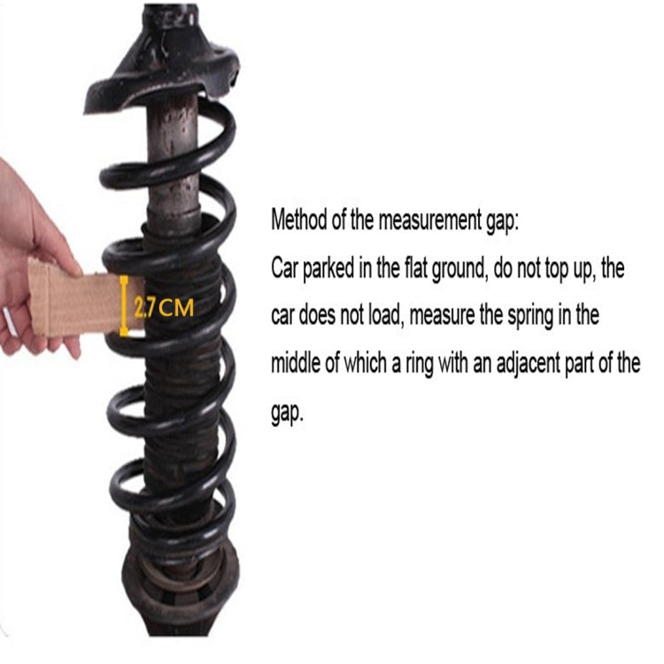 2 PCS Car Auto E Type Shock Absorber Spring Bumper Power Cushion Buffer, Spring Spacing: 17mm, Colloid Height: 38mm, E Type(Spring Spacing: 17mm, Height: 38mm)