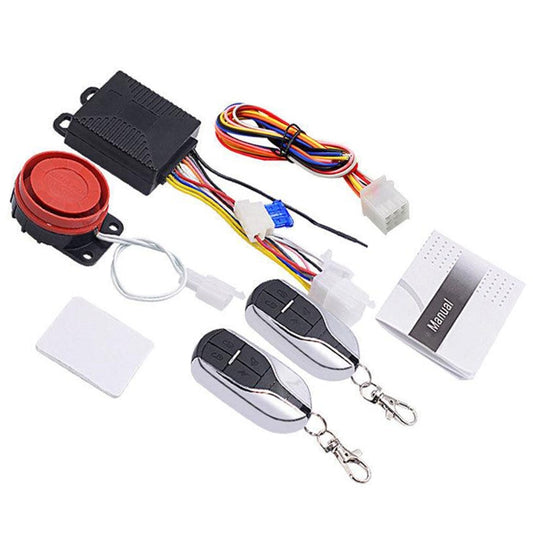 Motorcycle Smart Unidirectional Security Alarm System with Remote Control / Key, Unfoldable Key