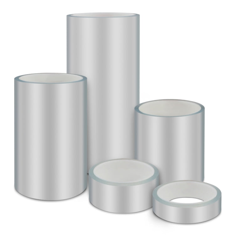 Set of clear protective strip tape rolls and cut pieces for car door protection