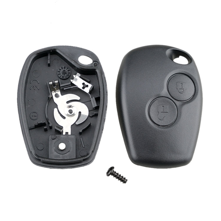 Key fob case open insert, outer shell, and screw for 2-button fob