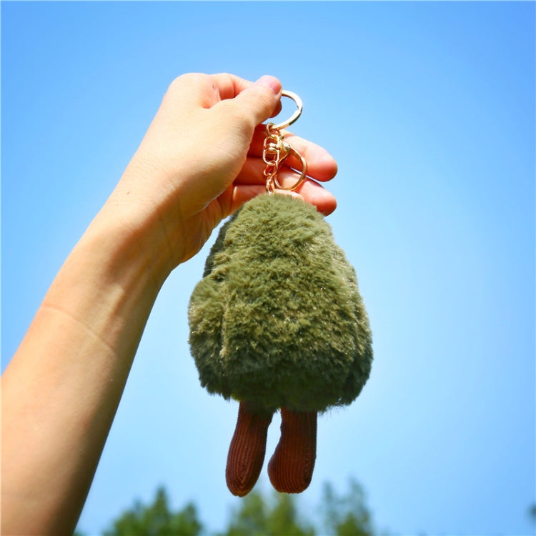 Cute Fruit Jewelry Plush Cartoon Anthropomorphic Avocado Key Ring, Plush Avocado Shape