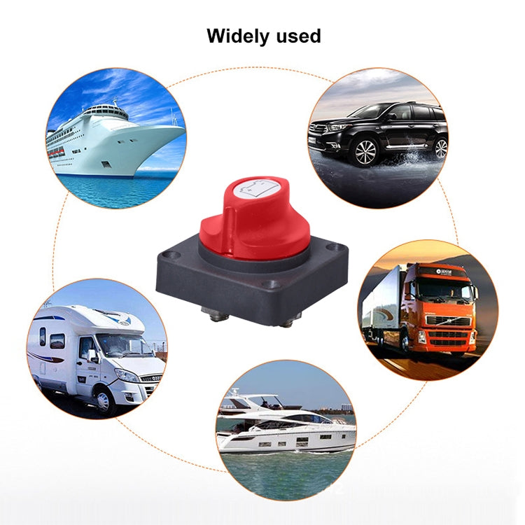 Car Auto RV Marine Boat Battery Selector Isolator Disconnect Rotary Switch Cut, A701-PM