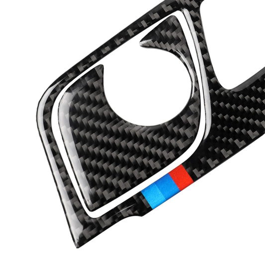 2 in 1 Car Tricolor Carbon Fiber Gear Position Panel Decorative Sticker for BMW 5 Series G38 528Li / 530Li / 540Li 2018, Left Drive, Gear Position (2 in 1)