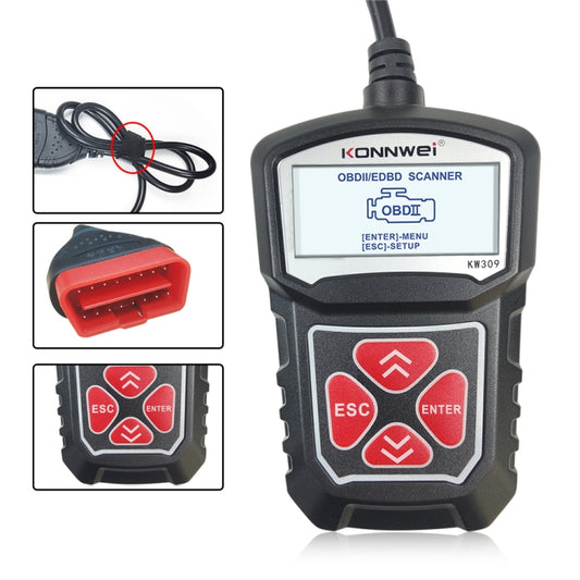 KONNWEI KW309 V309 V310 MS309 Code Reader OBD2 Scanner Diagnostic Tool, KW309
