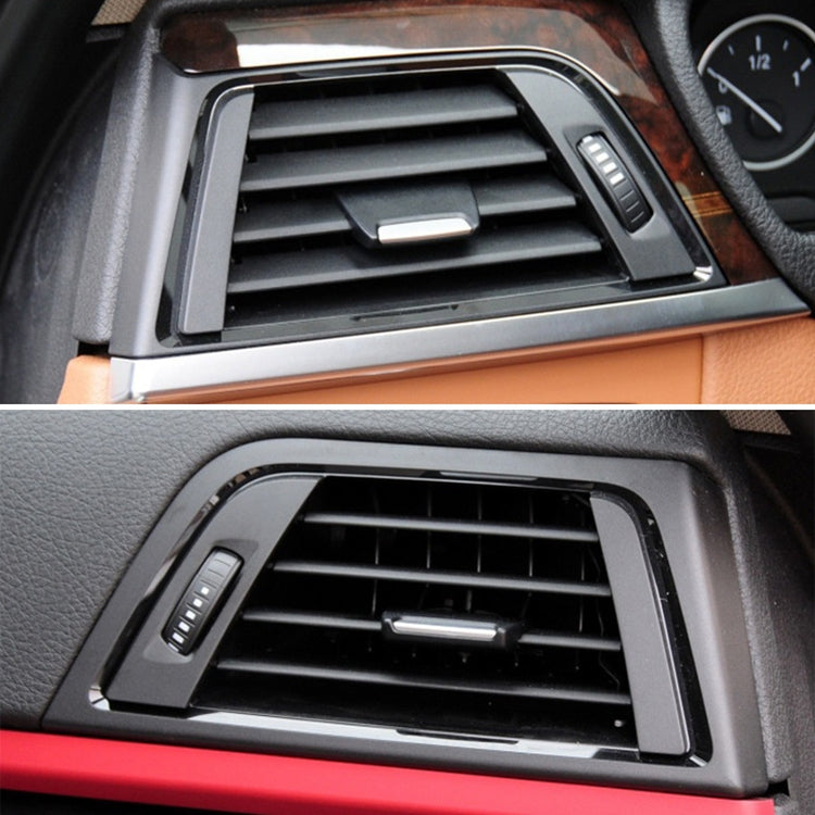 Matte black dashboard AC vent grille with center horizontal control bar
