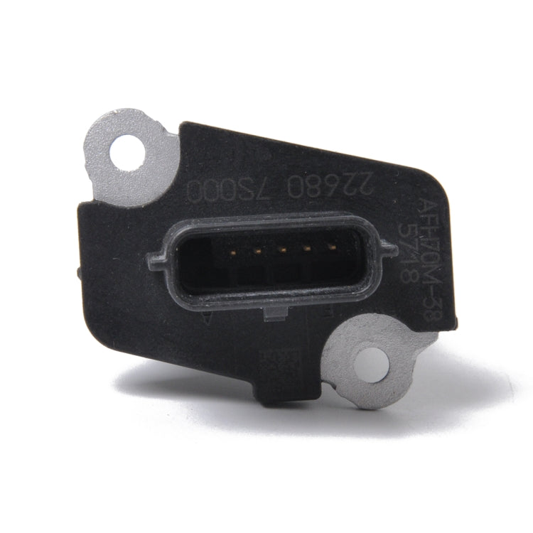 Car mass air flow sensor, black plug connector with two mounting screws