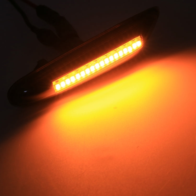 2 PCS D12V / 5W Car LED Dynamic Blinker Side Lights Flowing Water Turn Signal Light for BMW, Yellow Light, For BMW
