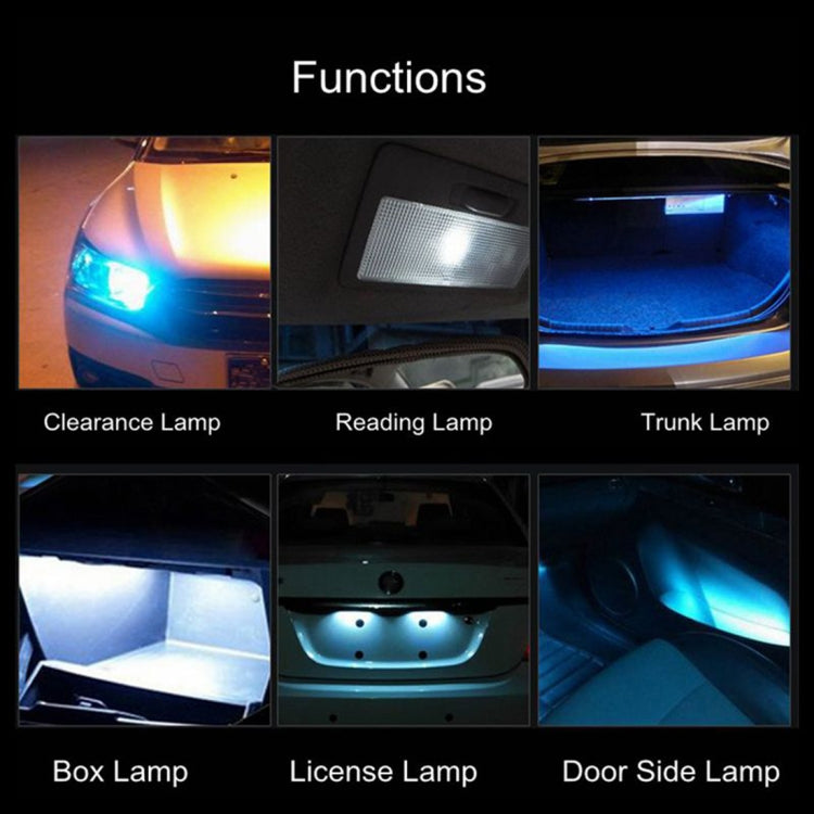 2 PCS T10 / W5W / 168 DC12V 1.8W 6000K 130LM 10LEDs SMD-2835 Car Reading Lamp Clearance Light, with Decoder, 10LEDs SMD-2835