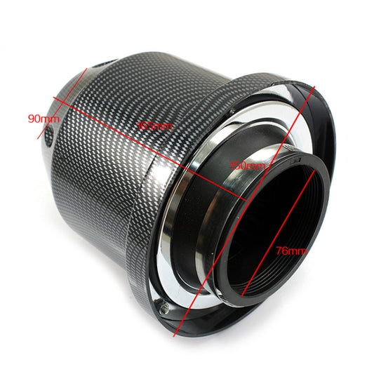 XH-UN005 Car Universal Modified High Flow Mushroom Head Style Intake Filter for 76mm Air Filter, XH-UN005(Carbon Fiber Black), XH-UN005(Blue), XH-UN005(Red), XH-UN005(Silver)